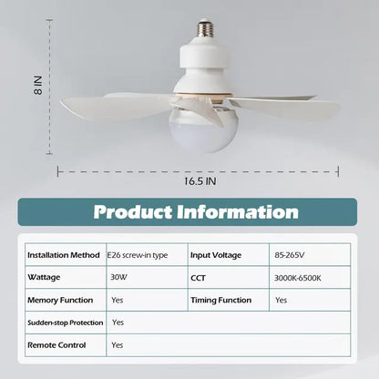 Ventilador de Techo LED