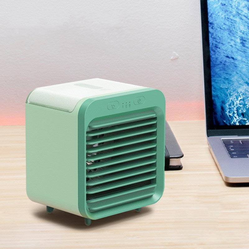 Rechargeable water-cooled desktop air conditioner