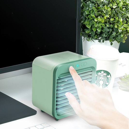 Rechargeable water-cooled desktop air conditioner