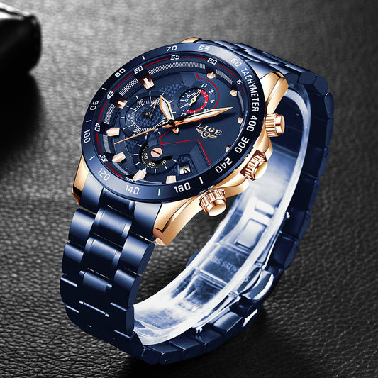 LIGE MULTI FUNCTIONAL MEN WATCH