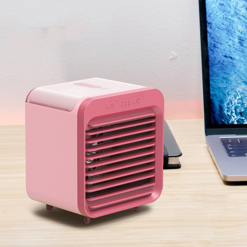 Rechargeable water-cooled desktop air conditioner