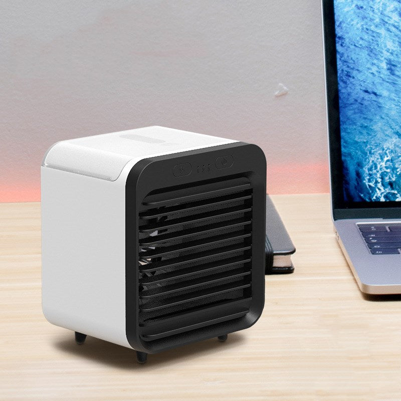 Rechargeable water-cooled desktop air conditioner