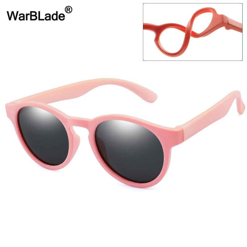 WarBlade Heavy-Duty Kids Polarized Sunglasses, Flexible Silicone Lenses