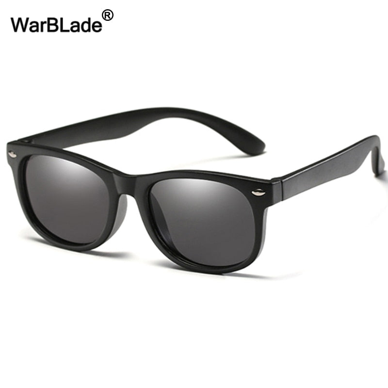 WarBlade Heavy-Duty Kids Polarized Sunglasses, Flexible Silicone Lenses