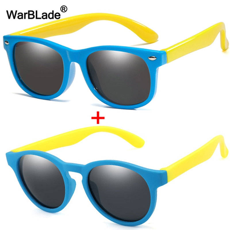 WarBlade Heavy-Duty Kids Polarized Sunglasses, Flexible Silicone Lenses